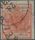Österreich - Lombardei Und Venetien - Stempel: 1850, 15 C Rot, Handpapier, Vollrandig, Entwertet Mit - Lombardije-Venetië