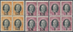 San Marino: 1927, Ravaluation Overprints On Antonio Onofri, Complete Set Of Three Values As Blocks O - Altri & Non Classificati