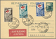 Triest - Zone A: 1951, Gymnastic Competitions Florence, Complete Set With First Day Cancellation TRI - Storia Postale