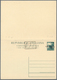 Triest - Zone A - Ganzsachen: 1948: 15 L + 15 L Green Double Postal Stationery Card With Manual Over - Marcofilie