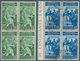 Vatikan: 1935, International Jurist Congress 5 C. - 1,25 L., Complete Set With 6 Blocks Of 4, Used, - Other & Unclassified