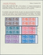 Vatikan: 1938, Archaeological Congress, Complete Set Of Six Values In Right Marginal Blocks Of Four - Altri & Non Classificati
