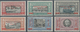 Italienisch-Somaliland: 1924, 6 B To 30 B Alessandro Manzoni Five Values With Red Imprints "SOMALIA - Somalia