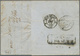 Baden - Marken Und Briefe: 1855, Brief Mit 9 Kr. Schwarz Auf Lilarosa Und Leicht überlappend Geklebt - Other & Unclassified