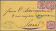 Baden - Marken Und Briefe: 1868, Oranges Couvert Mit Paar Und Einzelmarke 3 Kr. Rot Gelaufen Mit K1 - Otros & Sin Clasificación