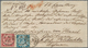 Baden - Marken Und Briefe: 1868, Wappen 7 Kr. Blau Und 3 Kr. Rot Auf Couvert Mit K1 "GERNSBACH 11 JU - Otros & Sin Clasificación