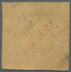 Baden - Ortsstempel: 1851, "LADENBURG" Roter Fünfringstempel Mit Ortsnummer "78" Auf Mi.Nr.: 1 B Mit - Altri & Non Classificati