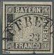 Bayern - Marken Und Briefe: 1849, Schwarzer Einser 1 Kreuzer Schwarz, Platte 1 Mit HK "KAUFBEUREN 23 - Altri & Non Classificati