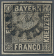 Bayern - Marken Und Briefe: 1849, Schwarzer Einser 1 Kreuzer Grauschwarz, Platte 2 Mit GMR "217" (Mü - Altri & Non Classificati