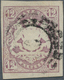 Bayern - Marken Und Briefe: 1867: 12 Kr Violett, PF: Wertziffer "2" Links Unten Verstümmelt, Voll- B - Altri & Non Classificati
