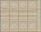 Bayern - Dienstmarken: 1908, Dienstmarken 3 Pf Bis 50 Pf. Mit Rotem "E" Je Vier Postfrische Senkrech - Altri & Non Classificati