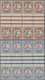 Delcampe - Bayern - Dienstmarken: 1908, Dienstmarken 3 Pf Bis 50 Pf. Mit Rotem "E" Je Vier Postfrische Senkrech - Altri & Non Classificati