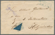 Braunschweig - Marken Und Briefe: 1853, 2 Sgr Schwarz A. Blauem Papier, Diagonal Halbiert (rechte Ob - Braunschweig