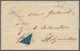 Braunschweig - Marken Und Briefe: 1853, 2 Sgr Schwarz A. Blauem Papier, Diagonal Halbiert (rechte Ob - Brunswick