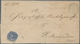 Braunschweig - Marken Und Briefe: 1865, Ovalausgabe 2 Gr. Blau Auf Faltbrief Von "STADTOLDENDORF 19. - Braunschweig