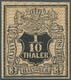 Hannover - Marken Und Briefe: 1856, 1/10 Th./2 Sgr. Schwarz Mit Orangelbem Netzwerk, Farbfrisch Und - Hanover