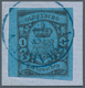 Oldenburg - Marken Und Briefe: 1859/61: 1 Gr. Schwarz Auf Grauultramarin (indigo), Farbfrisch, Unten - Oldenburg