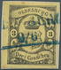 Oldenburg - Marken Und Briefe: 1859/61: 3 Gr. Schwarz Auf Gelb, Farbfrisch, Allseits Breitrandig, Au - Oldenburg