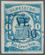Oldenburg - Marken Und Briefe: 1861: 1 Gr. Blau Mit Plattenfehler "rechte 1 Oben Spitz" Sowie "Fleck - Oldenburg