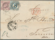 Thurn & Taxis - Marken Und Briefe: 1859/65 Ziffern 15 Kr. Braunpurpur Und 6 Kr. Blau, Unzentrisch Du - Altri & Non Classificati