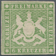 Württemberg - Marken Und Briefe: 1857, Wappen 6 Kr. Grün Mit Seidenfaden, Farbfrische Ungebrauchte M - Andere & Zonder Classificatie