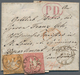 Württemberg - Marken Und Briefe: 1857, Wappen 9 Kr. Karminrosa Und 3 Kr. Orangegelb, Beide Mit Seide - Other & Unclassified