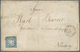 Württemberg - Marken Und Briefe: 1857 Einzelfrankatur 18 Kr. Blau Mit Seidenfaden Von "STUTTGART 9 M - Altri & Non Classificati