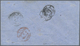 Württemberg - Marken Und Briefe: 1857, Wappen 18 Kr. In B-Farbe Dunkelblau Und 2x 6 Kr. Grün Mit Sei - Altri & Non Classificati