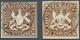 Württemberg - Marken Und Briefe: 1859, Wappen 1 Kreuzer In B-Farbe Tiefdunkelbraun Ohne Seidenfaden, - Otros & Sin Clasificación