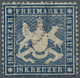 Württemberg - Marken Und Briefe: 1861, Wappen 18 Keuzer Dunkelblau Auf Dünnem Papier, Eng Gezähnt, G - Altri & Non Classificati