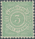 Württemberg - Marken Und Briefe: 1875 Freimarke 3 Pf In Seltener Farbe B = Mittelbläulichgrün, Einwa - Altri & Non Classificati