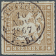 Württemberg - Zweikreisstempel: STUTTGART F.-B I 10 NOV 1867, Seltener Zier-K2 Zentrisch Auf 9 Kr. G - Other & Unclassified