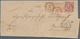 Norddeutscher Bund - Marken Und Briefe: 1868/69, Paar 2 Kr. Orange Durchstochen Und 3 Kr. Karmin Gez - Altri & Non Classificati