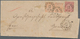 Norddeutscher Bund - Marken Und Briefe: 1868/69, Paar 2 Kr. Orange Durchstochen Und 3 Kr. Karmin Gez - Other & Unclassified