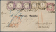 Deutsches Reich - Brustschild: 1873, DESTINATION ARGENTINIEN: Kleiner Schild ¼ Gr. Violett Einzelwer - Cartas & Documentos