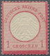 Deutsches Reich - Brustschild: 1872, Kleiner Schild 1 Groschen Karminrosa, Ungebraucht Mit Originalg - Storia Postale