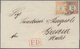 Deutsches Reich - Brustschild: 1872, ½ Gr. Großer Schild Orange Und 2½ Gr. Braun Großer Schild Zusam - Storia Postale