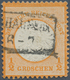 Deutsches Reich - Brustschild: 1872, ½ Gr. Orange Großer Schild Mit PLATTENFEHLER „Kreisbruch Unter - Storia Postale