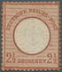 Deutsches Reich - Brustschild: 1872, Großer Schild 2½ Groschen Rötlichorange, Ungebraucht Mit Origin - Storia Postale