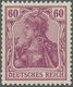 Deutsches Reich - Germania: 1911, 60 Pf Friedensdruck In Dunkelrötlichlila, Postfrisch, FA Jäschke-L - Altri & Non Classificati