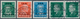 Deutsches Reich - Weimar: 1927 - 1928, 8 Pf. Bis 25 Pf. Mit Aufdruck „IAA", Kompl. Ausgabe Mit Zentr - Storia Postale