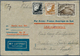 Deutsches Reich - 3. Reich: 1935, Vordruck-Luftpostumschlag Frankiert Mit 4 Mark Chicagofahrt Sowie - Used Stamps