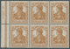 Deutsches Reich - Markenheftchenblätter: 1916, 6 X 15 Pf Germania Hellgelbbraun, Komplettes H-Blatt - Postzegelboekjes