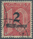 Deutsches Reich - Dienstmarken: 1923, 2 Mio. Auf 10 Pfg. Mit Liegendem Wasserzeichen, Sauber Gestemp - Servizio