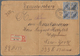 Deutsche Post In China: 1901, 20 Pfg. Steiler Aufdruck, Zwei Senkrechte Paare Auf R-Brief De 3.Gewic - China (kantoren)