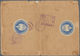 Deutsche Post In China: 1901, 20 Pfg. Steiler Aufdruck, Zwei Senkrechte Paare Auf R-Brief De 3.Gewic - China (kantoren)