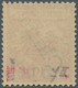 Deutsche Post In China: 1900, 5 Pf Auf 10 Pfg. Krone/Adler Mit Steilem Aufdruck, Ungebraucht Mit Ori - Cina (uffici)