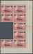 Deutsche Post In China: 1919, Etwas Abgetrennter 8er Bogenteil, Davon 6 Marken Postfrisch, 2 Marken - China (oficinas)