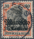 Deutsche Post In Marokko: 1913, 35 C. Auf 30 Pfg. Rötlichorange/schwarz Auf Orangeweiß, Farbfrisch U - Marocco (uffici)