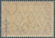 Deutsche Post In Marokko: 1912, 6 P 25 C Auf 5 M Schwarz/dunkelkarmin, Sog. Ministerdruck, Tadellos - Marocco (uffici)
